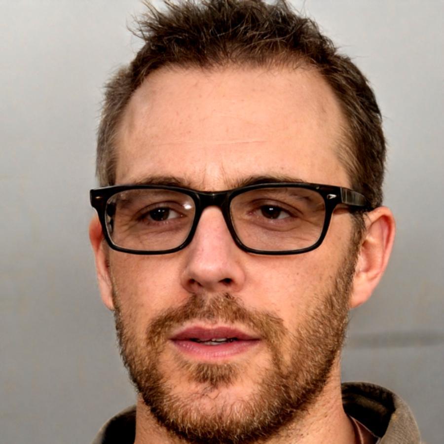 Lorenz Hütter bei der Arbeit an einer Finanzpräsentation